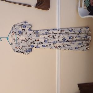 Floral wrap maxi dress